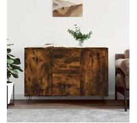 vidaXL Buffet, Armoire Latérale avec Pieds, Meuble de Rangement, Organisateur de Salon Salle de Séjour Intérieur, Chêne Fumé 827209
