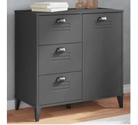 vidaXL Buffet VIKEN Gris anthracite 80x40x80 cm Bois d'ingénierie