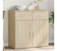 vidaXL Buffet armoire latérale avec tiroirs et portes Moderne Chêne Sonoma
