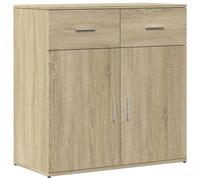 vidaXL Buffet, Armoire Latérale avec Tiroirs et Portes, Meuble de Rangement Salon Salle de Séjour Intérieur, Moderne, Chêne Sonoma Bois d'Ingénierie
