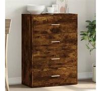 vidaXL Buffet chêne fumé 60x31x84 cm