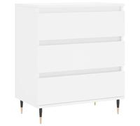 vidaXL Buffet blanc en bois d'ingénierie avec pieds – Meuble de rangement pour salon