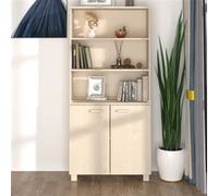 vidaXL Buffet Armoire Latérale Meuble de Rangement Armoire de Rangement Armoire d'Appoint Salon Salle de Séjour Bois Massif de Pin Marron Miel Brun