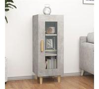 Buffet - VIDAXL - Buffet Haut - Gris Béton - Bois d'ingénierie - 90 cm de hauteur