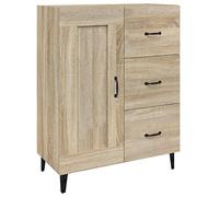 vidaXL Buffet Armoire Latérale Meuble de Rangement Organisateur de Maison Salon Salle de Séjour Intérieur Chêne Sonoma 69,5x34x90 cm Bois d'Ingénierie
