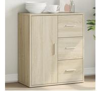 vidaXL Buffet, Armoire Latérale, Meuble de Rangement, Organisateur de Salon Salle de Séjour Intérieur, Moderne, Chêne Sonoma 840473