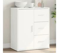 vidaXL Buffet 840471 – Moderne blanc en bois d'ingénierie 60 x 31 x 70 cm