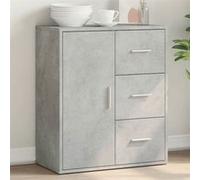 vidaXL Buffet / Armoire latérale 840474 – Meuble de rangement moderne 60×31×70 cm Gris béton