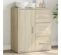 vidaXL Buffet, Armoire Latérale, Meuble de Rangement, Organisateur de Salon Salle de Séjour Intérieur, Moderne, Chêne Sonoma 840473