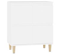 vidaXL Buffet, Armoire Latérale, Placard avec Rangement, Meuble de Salon Salle de Séjour Intérieur, Scandinave, Blanc Bois d'Ingénierie