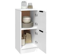 vidaXL Buffet Armoire Latérale Table d'Appoint Table de Chevet Chambre à Coucher Salle de Séjour Intérieur Blanc 30x30x70 cm Bois d'Ingénierie