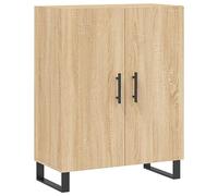 vidaXL Buffet chêne sonoma 69,5x34x90 cm bois d'ingénierie827751 Marron G