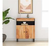 vidaXL Buffet avec 2 portes 60x33x75 cm bois massif d'acacia Marron
