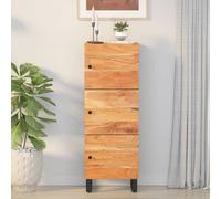 Vidaxl Buffet Avec 3 Portes 40x33x110 Cm Bois Massif D'acacia Et Fer Multicolore