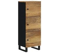 vidaXL Buffet avec 3 portes 40x33x110 cm Bois massif manguier et fer Multicolore