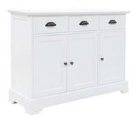 vidaXL Buffet 105x35x77,5 cm - Blanc