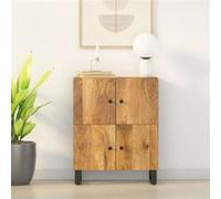 vidaXL Buffet 4 portes 60x33x75 cm Bois massif de manguier Marron
