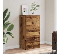 vidaXL Buffet avec 6 tiroirs vieux bois 50x34x96 cm