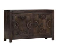 Vidaxl Buffet Avec Dessin Sculpté 110x35x70 Cm Bois De Manguier Massif