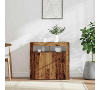 vidaXL Buffet avec LED 80x35x75 cm - Vieux bois