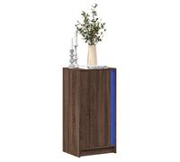 vidaXL Buffet avec LED – Chêne marron – 42,5×34×85 cm – Bois d'ingénierie