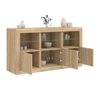 VidaXL Buffet avec LED - Chêne sonoma