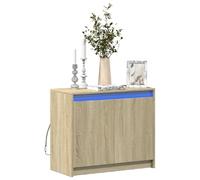 vidaXL Buffet avec LED chêne sonoma 72x34x61 cm