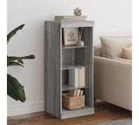 vidaXL Buffet avec Lumières LED, Armoire avec Éclairage, Meuble de Rangement, Organisateur de Salon Salle de Séjour, 836733 Gris G