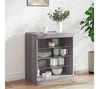 vidaXL Sonoma Gris - Buffet LED