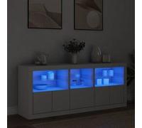 vidaXL Buffet avec LED blanc