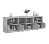 vidaXL Buffet avec Lumières LED, Armoire avec Porte, Meuble de Rangement, Organisateur de Salon Salle de Séjour Maison, 3209012