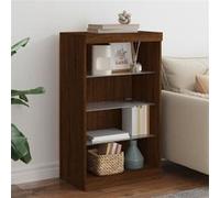 VidaXL Buffet LED 836713 - Chêne Marron