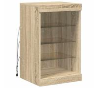 vidaXL Buffet moderne avec lumières LED Chêne Sonoma 41x37x67 cm