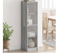 vidaXL Buffet avec Portes en Verre, Armoire Latérale avec Rangement, Meuble de Salon Salle de Séjour Intérieur, Moderne, 836439