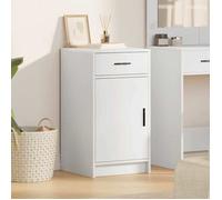 vidaXL Buffet avec tiroir Blanc 40 x 40.5 x 75 cm Bois d'ingénierie – Design rectangulaire, durable