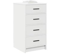 vidaXL Buffet avec tiroir Bois d'ingénierie Blanc 40 x 41 x 75 cm Contemporain