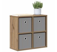 vidaXL Buffet avec tiroir Chêne Artisanal 49,5 x 22 x 47 cm, Rangement Moderne pour Salon, armoires Robustes, étagères spacieuses, véritables Meubles de déco