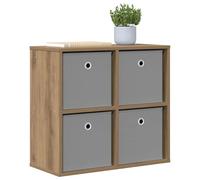 vidaXL Buffet avec tiroir Chêne Artisanal 59,5 x 27 x 57 cm, Rangement Moderne pour Salon, armoires Robustes, étagères spacieuses, véritables Meubles de déco