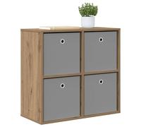 vidaXL Buffet avec tiroir Chêne Artisanal 68,5 x 32 x 67 cm, Rangement Moderne pour Salon, armoires Robustes, étagères spacieuses, véritables Meubles de déco