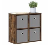 vidaXL Buffet avec tiroir Chêne fumé 49,5 x 22 x 47 cm, Rangement Moderne pour Salon, armoires Robustes, étagères spacieuses, véritables Meubles de déco