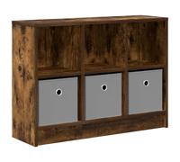 vidaXL Buffet avec tiroir Chêne fumé 73,5 x 22,5 x 53,5 cm