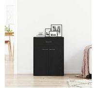 vidaXL Buffet avec tiroir Chêne noir 60 x 30 x 75 cm Bois d'ingénierie 862448