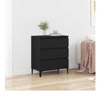 vidaXL Buffet avec tiroir Chêne noir 60 x 35 x 70 cm Bois d'ingénierie 862596