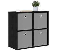 vidaXL Buffet avec tiroir Chêne Noir 68,5 x 32 x 67 cm, Rangement Moderne pour Salon, armoires Robustes, étagères spacieuses, véritables Meubles de déco