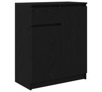 vidaXL Buffet avec tiroir 71x35x84 cm chêne noir bois d'ingénierie
