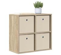 vidaXL Buffet avec tiroir Chêne Sonoma 59,5 x 27 x 57 cm, Rangement Moderne pour Salon, armoires Robustes, étagères spacieuses, véritables Meubles de déco
