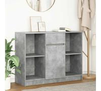 Vidaxl Buffet Avec Tiroir Gris Béton 101x35x76 cm