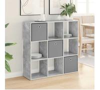 vidaXL Buffet avec tiroir Gris béton 102 x 31 x 99,5 cm 8000495