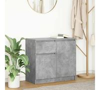 vidaXL Buffet avec tiroir - Gris béton