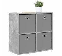 vidaXL Buffet avec tiroir Gris béton 68,5 x 32 x 67 cm, Rangement Moderne pour Salon, armoires Robustes, étagères spacieuses, véritables Meubles de déco